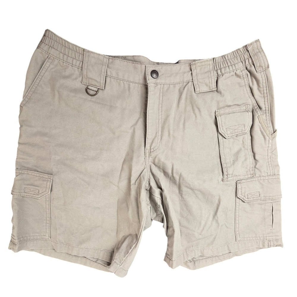 5.11 Tactical Series Womens Khaki Cotton Cargo Shorts 14 Hiking Work Utility